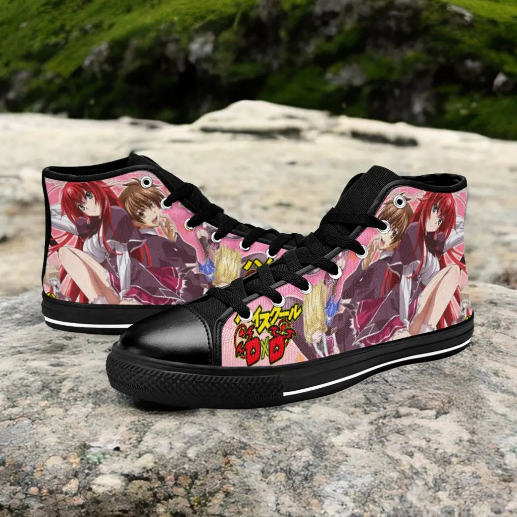 Rias Gremory Issei High School DxD Custom High Top Sneakers Shoes