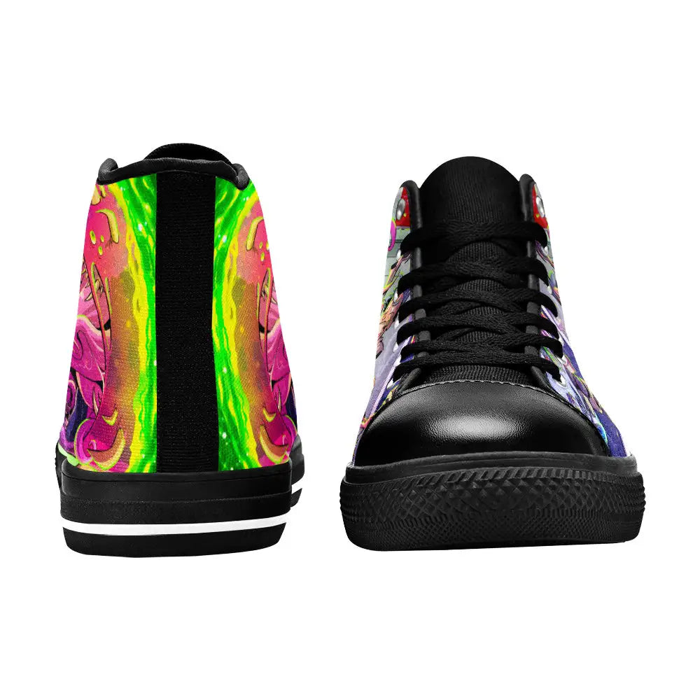 Rick and Morty Cartoon Custom High Top Sneakers Shoes