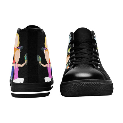 Rick and Morty Cartoon Custom High Top Sneakers Shoes