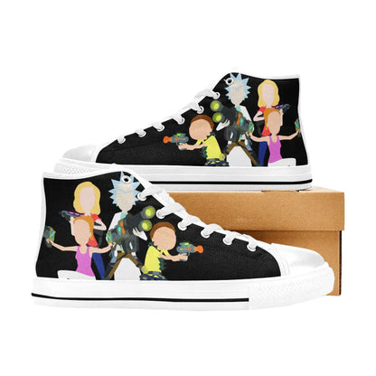 Rick and Morty Cartoon Custom High Top Sneakers Shoes