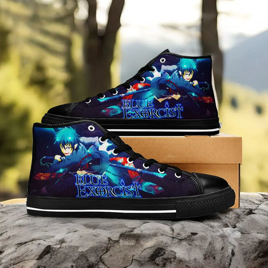 Rin Okumura Ao no Exorcist Custom High Top Sneakers Shoes