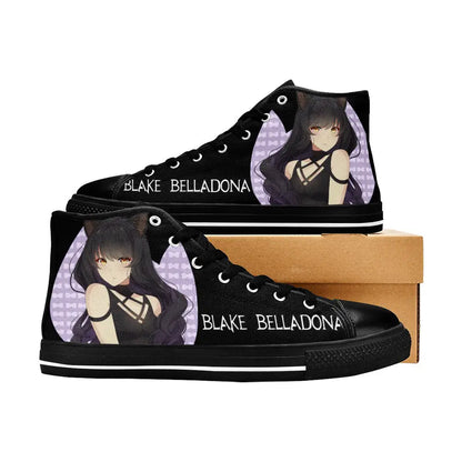 RWBY Blake Belladonna Custom High Top Sneakers Shoes