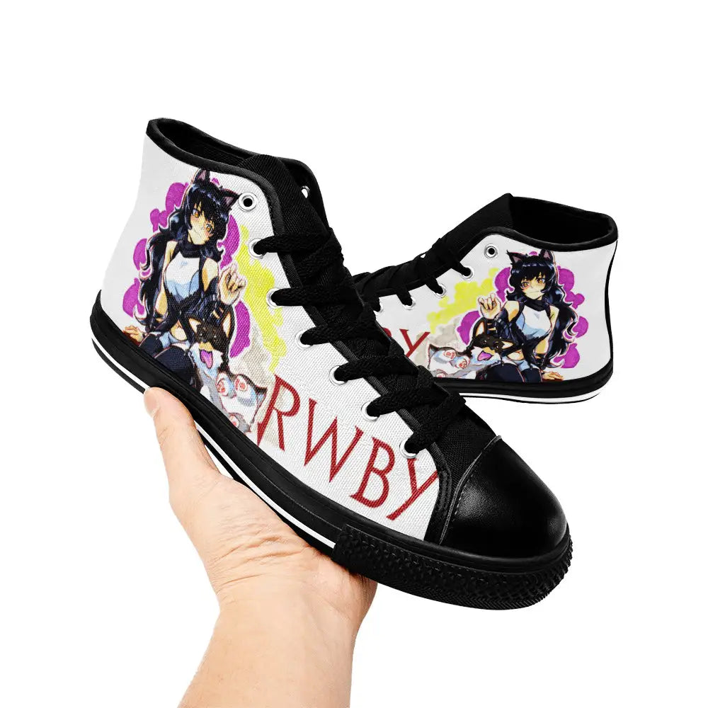 RWBY Blake Belladonna Custom High Top Sneakers Shoes