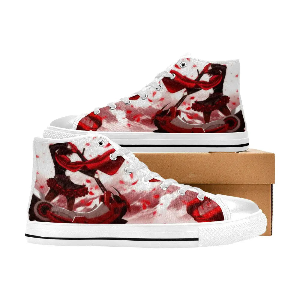 RWBY Ruby Rose Shoes High Top Sneakers