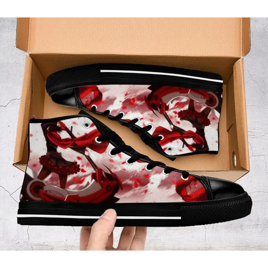 RWBY Ruby Rose Shoes High Top Sneakers