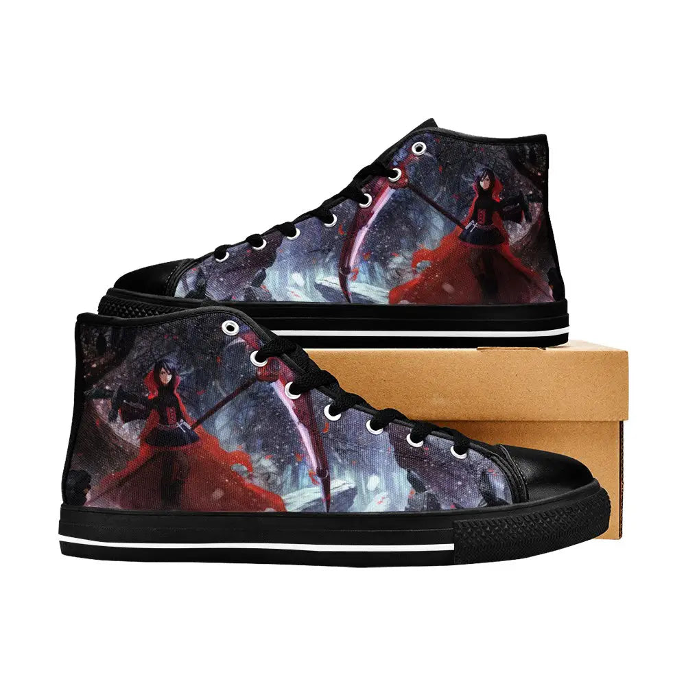 RWBY Ruby Rose Custom High Top Sneakers Shoes