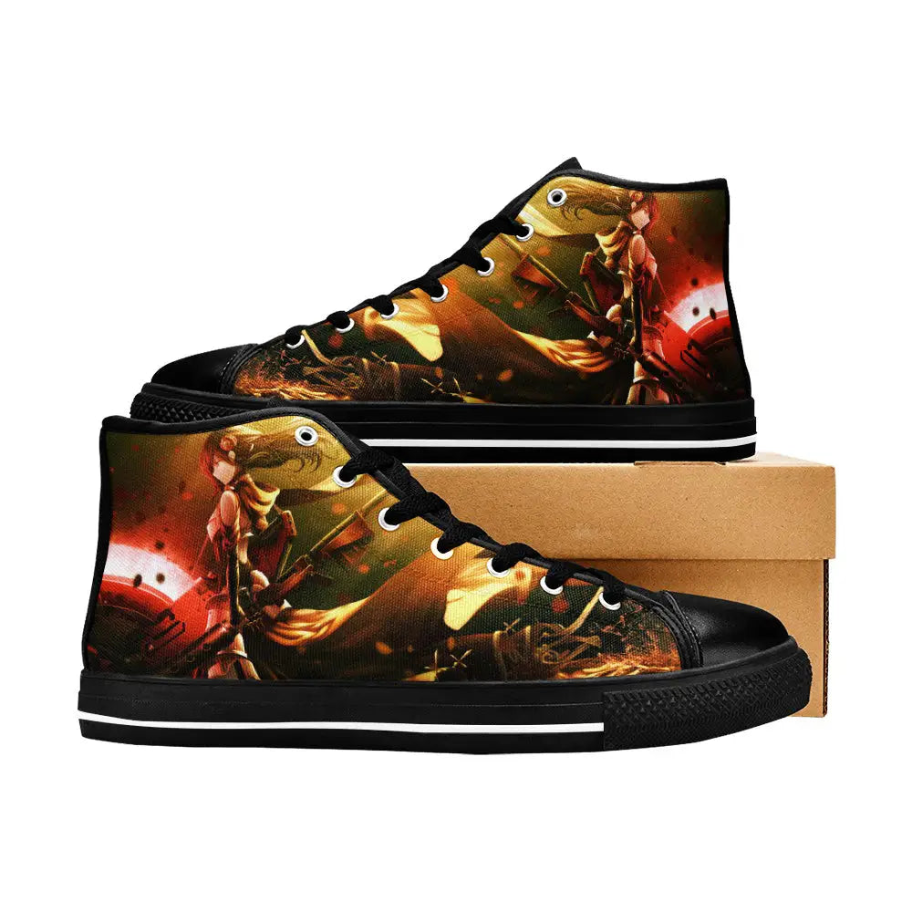 RWBY Ruby Rose Custom High Top Sneakers Shoes