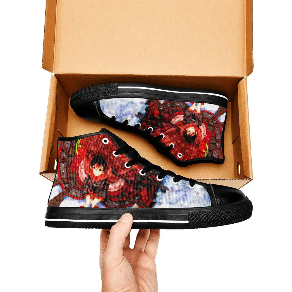 RWBY Ruby Rose Custom High Top Sneakers Shoes