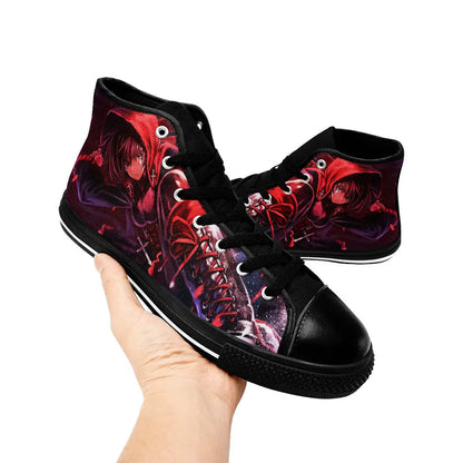 RWBY Ruby Rose Custom High Top Sneakers Shoes