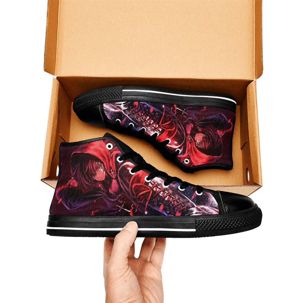 RWBY Ruby Rose Custom High Top Sneakers Shoes