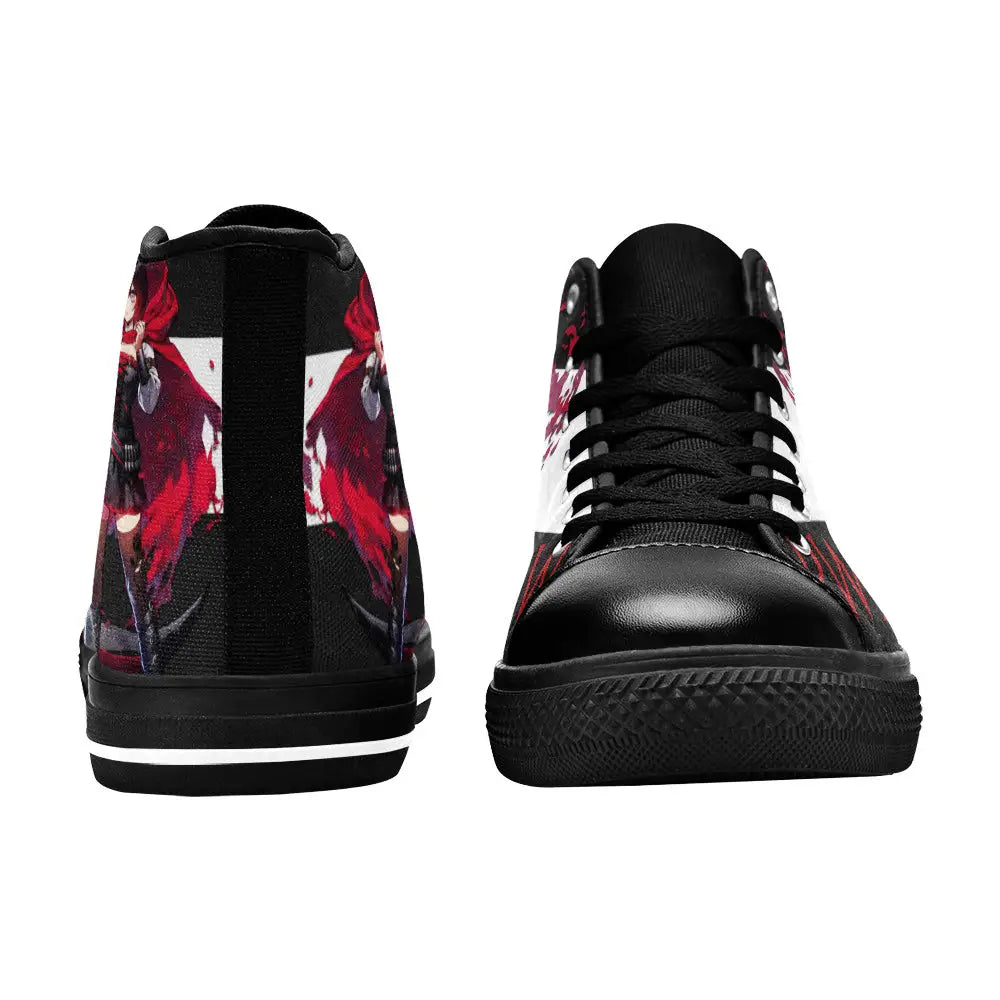 RWBY Ruby Rose Custom High Top Sneakers Shoes