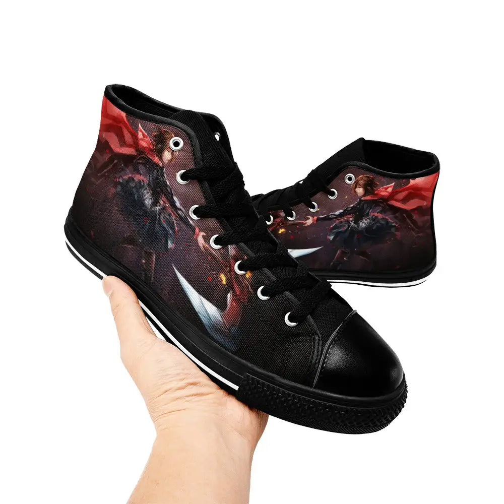 RWBY Ruby Rose Custom High Top Sneakers Shoes