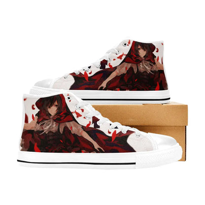 RWBY Ruby Rose Custom High Top Sneakers Shoes