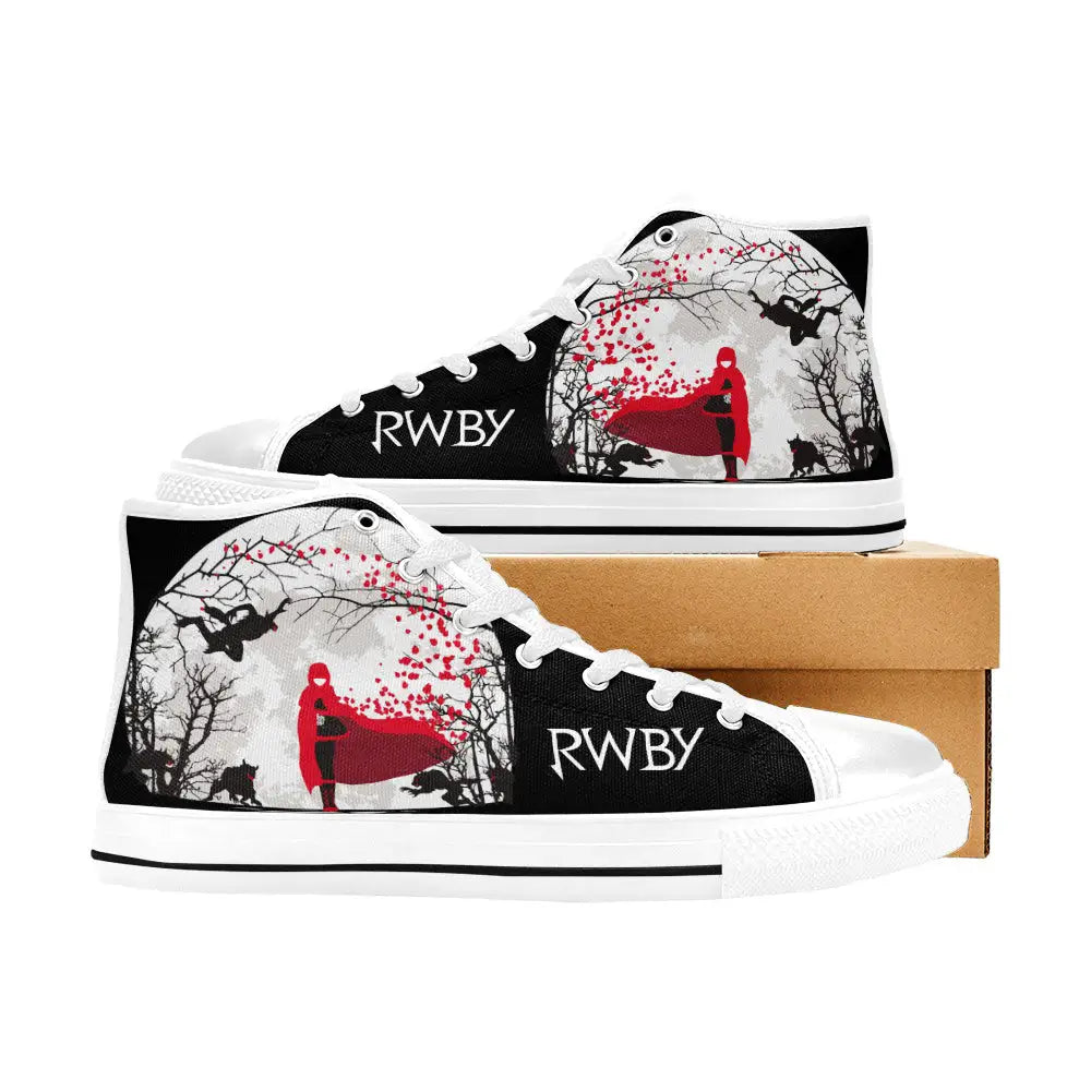 RWBY Ruby Rose Custom High Top Sneakers Shoes