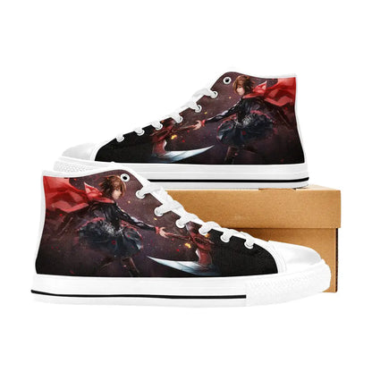 RWBY Ruby Rose Custom High Top Sneakers Shoes