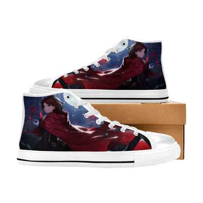 RWBY Ruby Rose Shoes High Top Sneakers