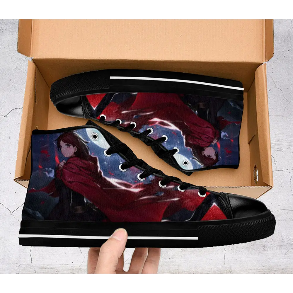 RWBY Ruby Rose Shoes High Top Sneakers