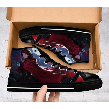 RWBY Ruby Rose Shoes High Top Sneakers