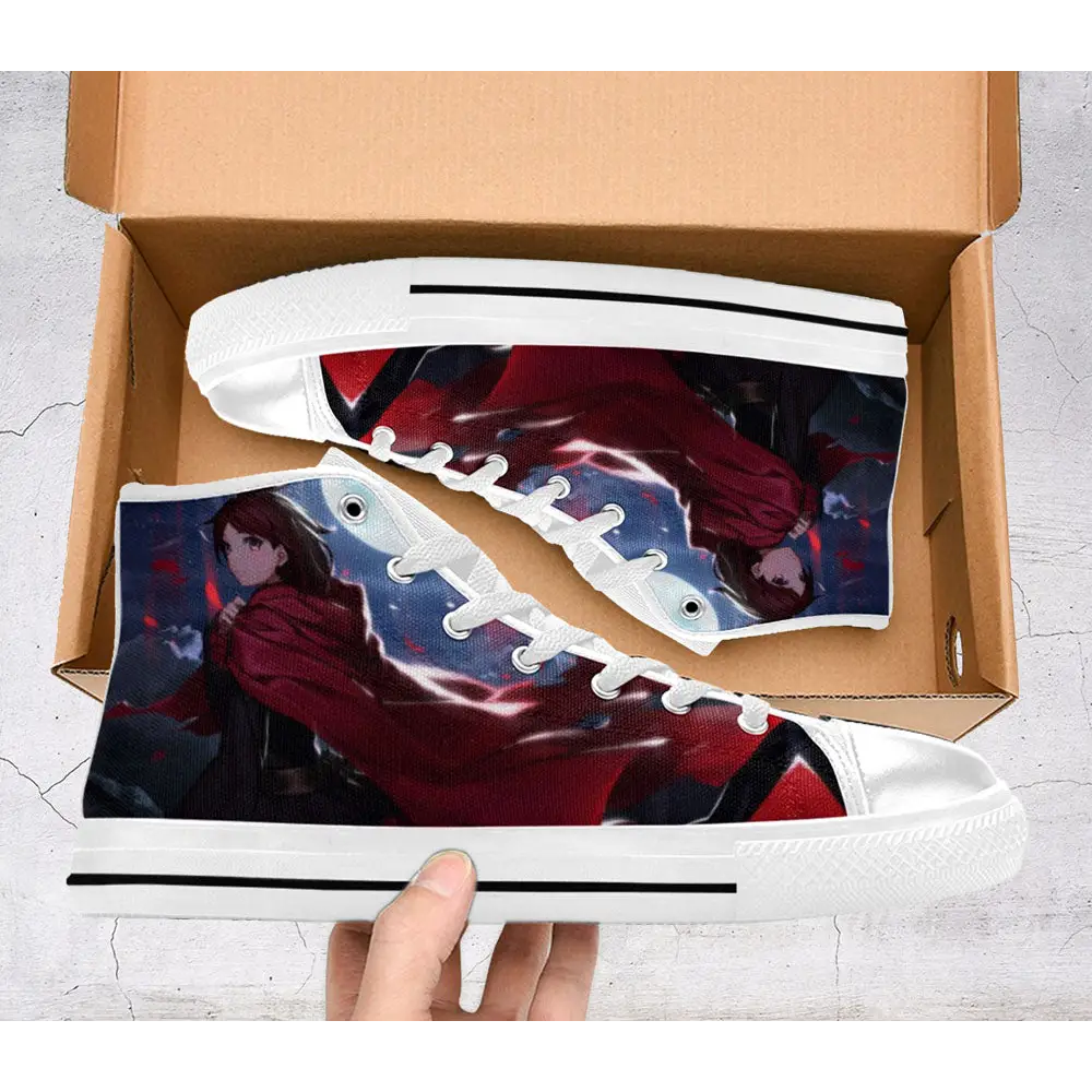 RWBY Ruby Rose Shoes High Top Sneakers