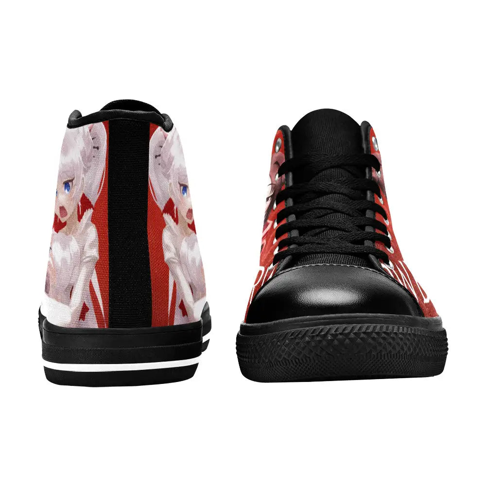 RWBY Ruby Rose Weiss Schnee Custom High Top Sneakers Shoes