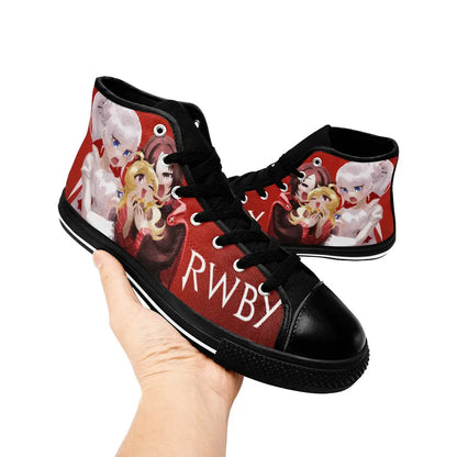 RWBY Ruby Rose Weiss Schnee Custom High Top Sneakers Shoes