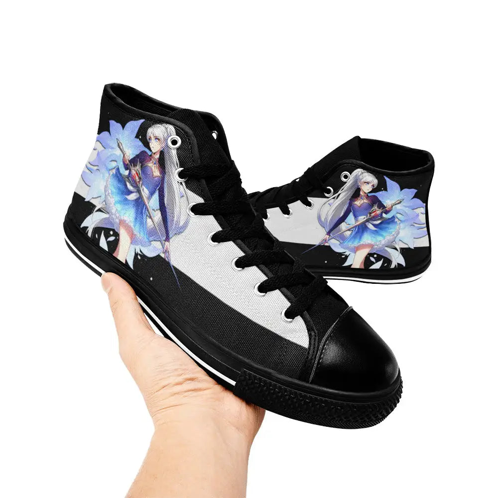 RWBY Weiss Schnee Custom High Top Sneakers Shoes