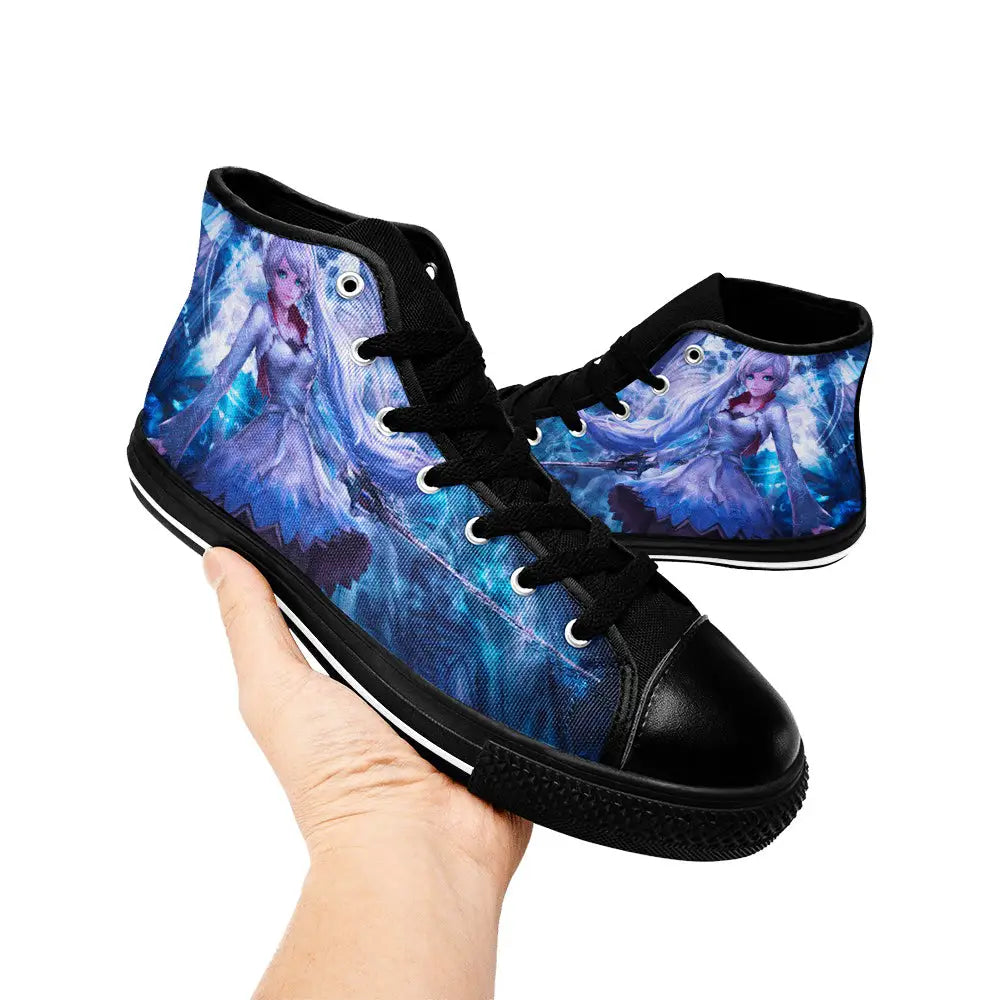 RWBY Weiss Schnee Custom High Top Sneakers Shoes