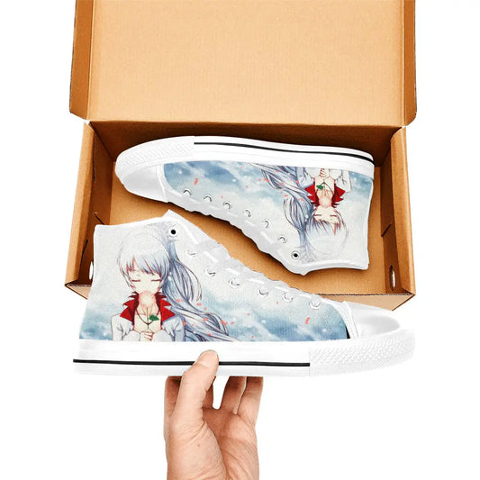 RWBY Weiss Schnee Custom High Top Sneakers Shoes