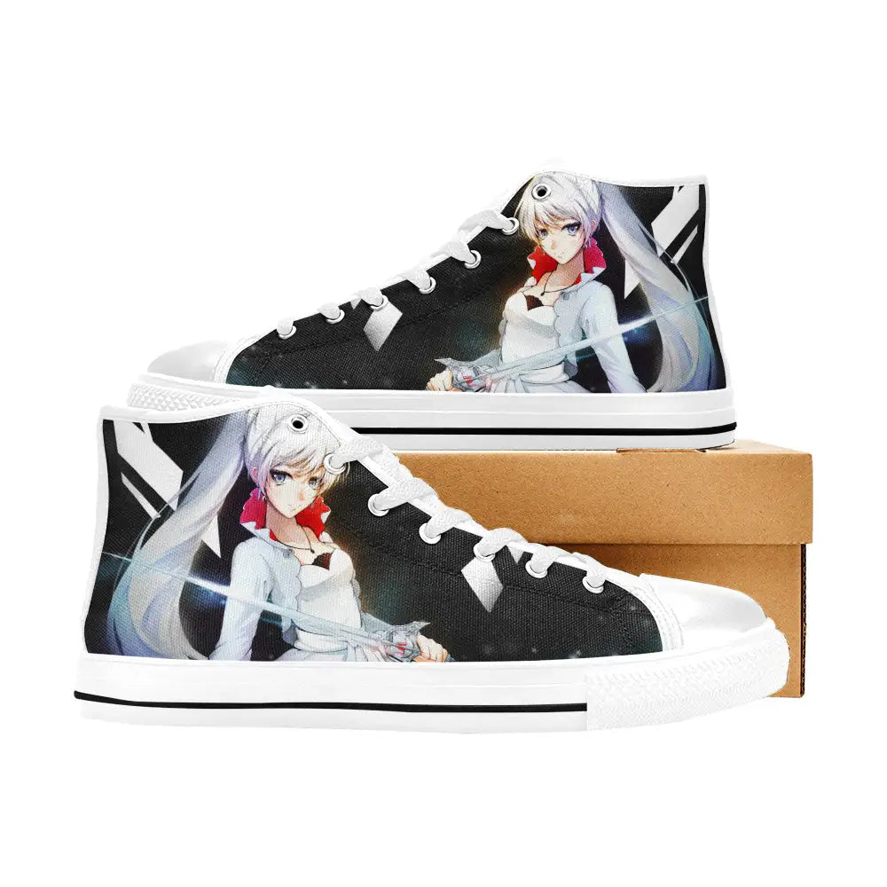 RWBY Weiss Schnee Custom High Top Sneakers Shoes