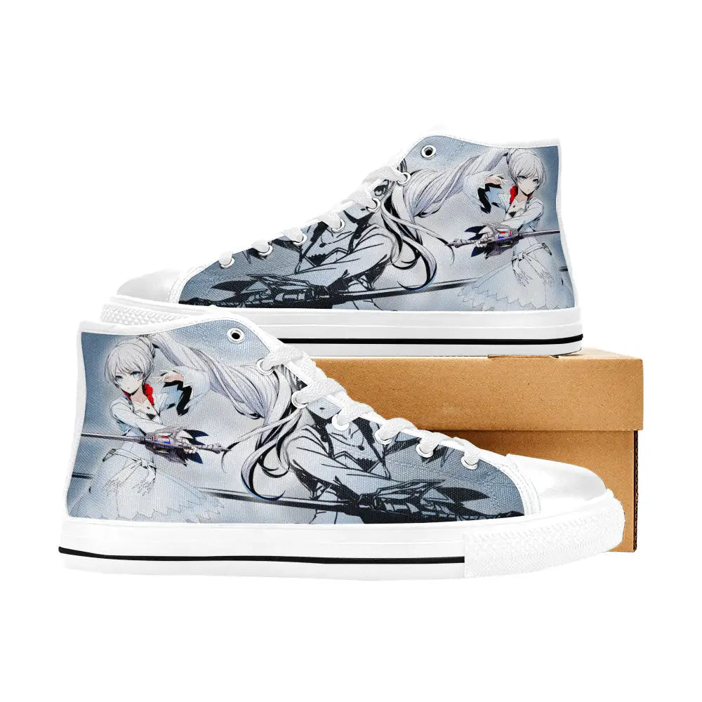 RWBY Weiss Schnee Custom High Top Sneakers Shoes