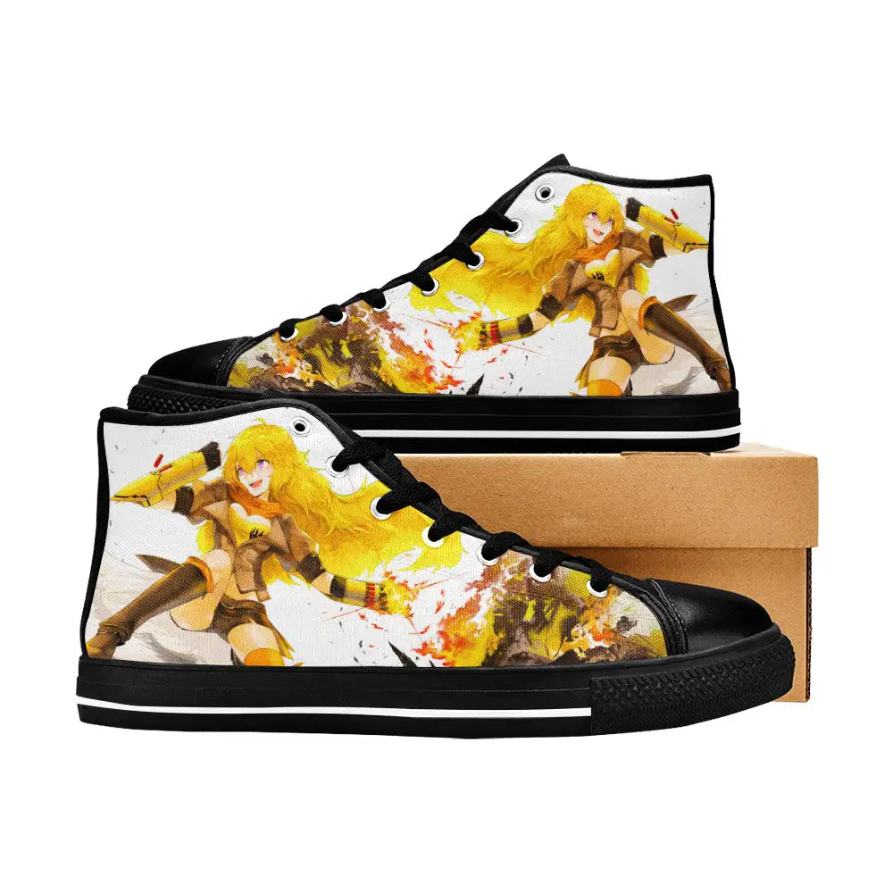 RWBY Yang Xiao Long Custom High Top Sneakers Shoes