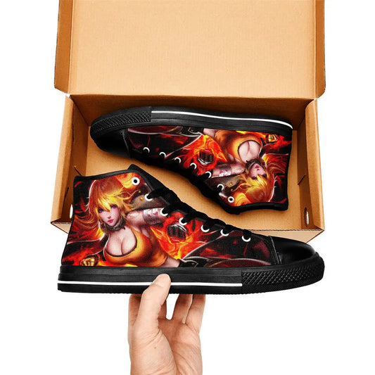 RWBY Yang Xiao Long Custom High Top Sneakers Shoes