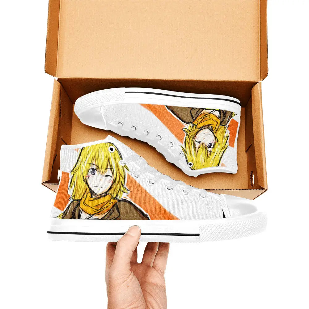 RWBY Yang Xiao Long Custom High Top Sneakers Shoes