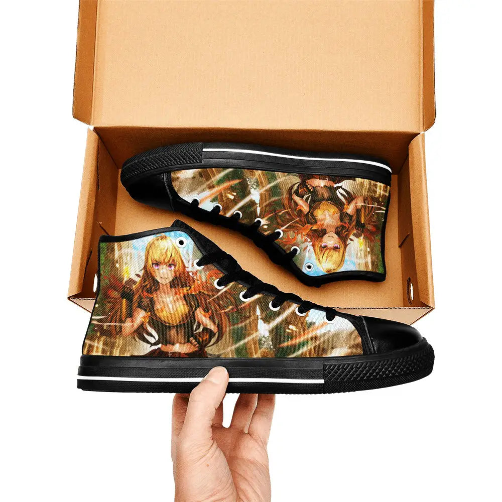 RWBY Yang Xiao Long Custom High Top Sneakers Shoes