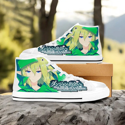 Ryu Lion DanMachi Custom High Top Sneakers Shoes