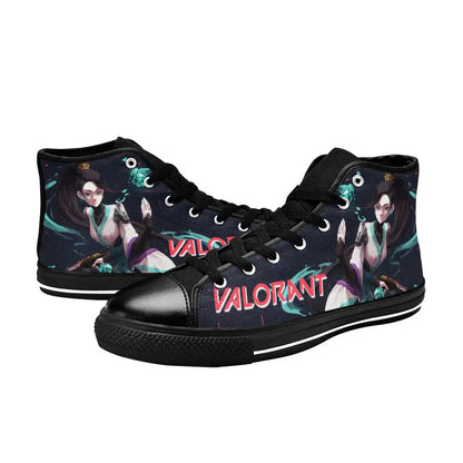 Sage Valorant Custom High Top Sneakers Shoes