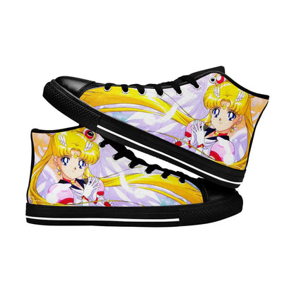 Sailor Moon Custom High Top Sneakers Shoes