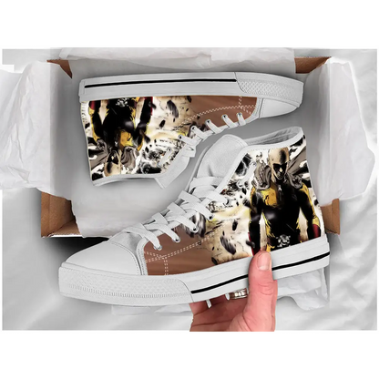 Saitama Defeat Lord Boros One Punch Man Shoes High Top Sneakers