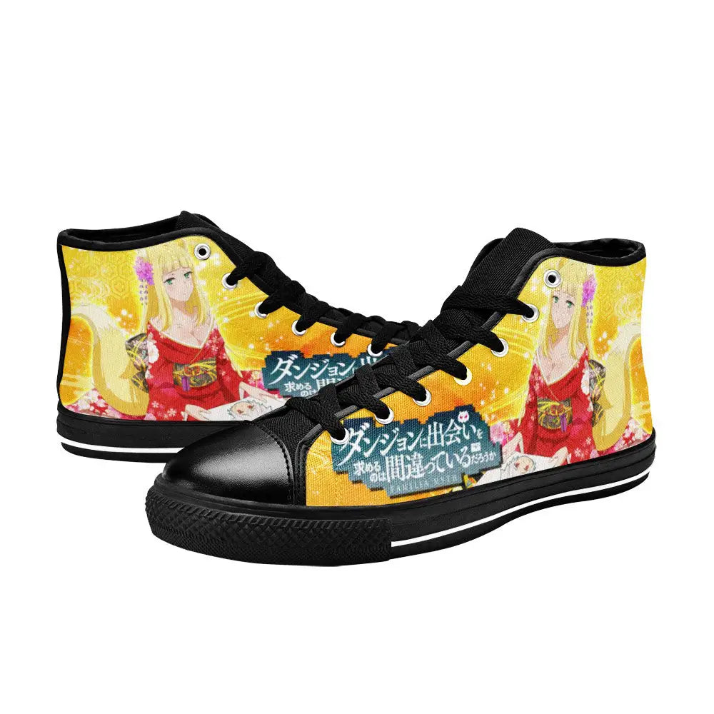 Sanjouno Haruhime DanMachi Custom High Top Sneakers Shoes