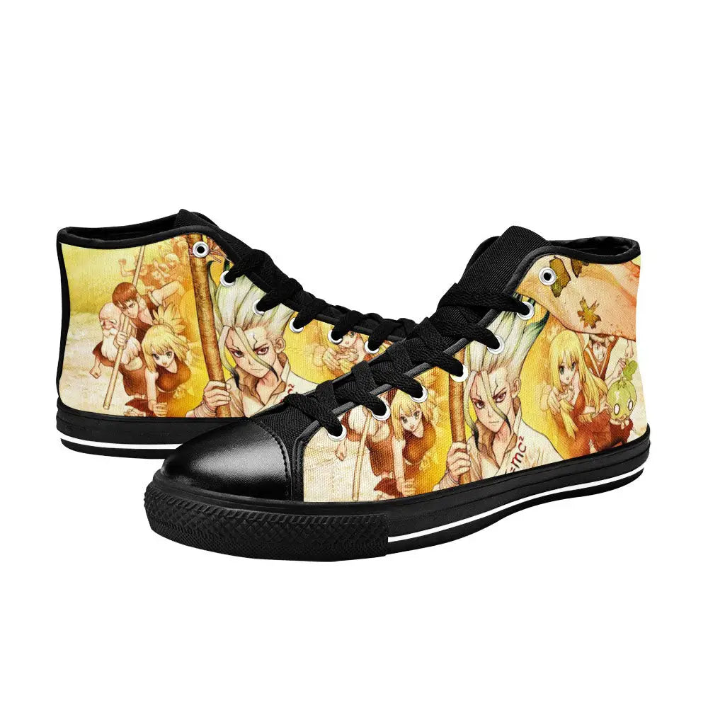 Senku Dr Stone Kingdom of Science Custom High Top Sneakers Shoes