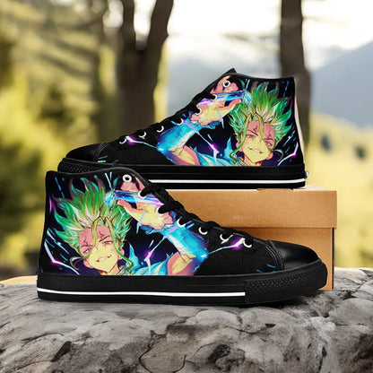 Senku Dr Stone Kingdom of Science Custom High Top Sneakers Shoes