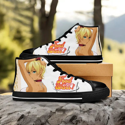 Shokugeki no Souma Ikumi Mito Custom High Top Sneakers Shoes