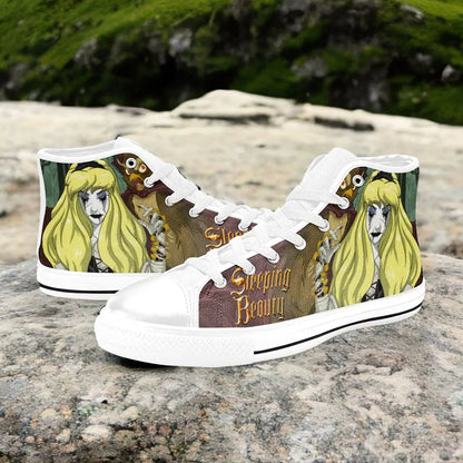 Sleeping Beauty Evil Princess Aurora Zombie Custom High Top Sneakers Shoes