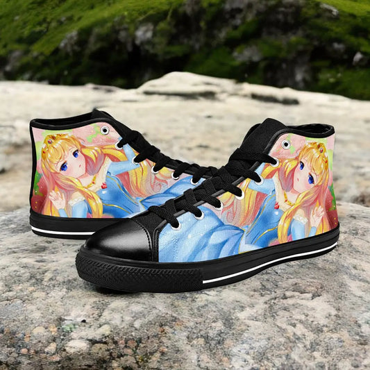 Sleeping Beauty Princess Aurora Anime Style Custom High Top Sneakers Shoes