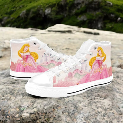 Sleeping Beauty Princess Aurora Custom High Top Sneakers Shoes