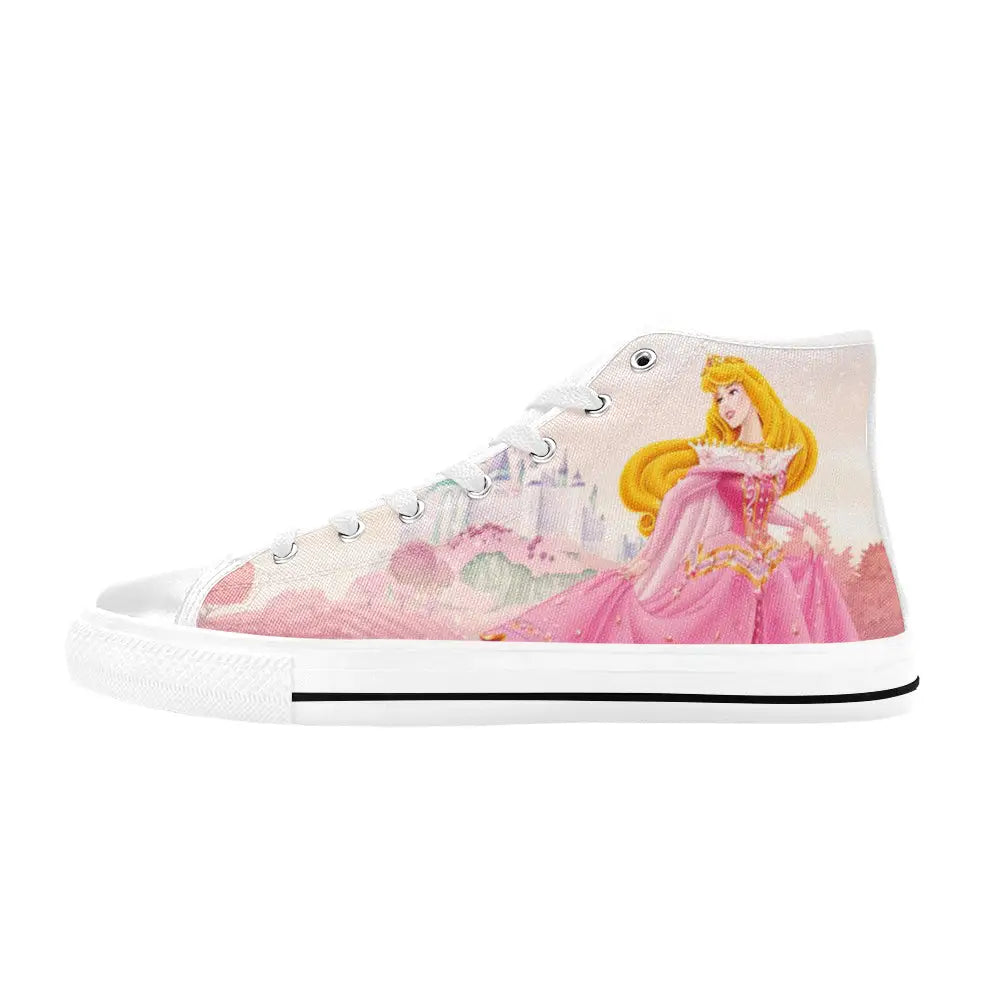 Sleeping Beauty Princess Aurora Custom High Top Sneakers Shoes