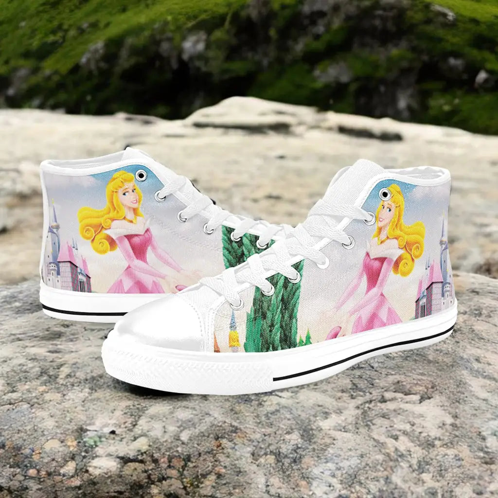 Sleeping Beauty Princess Aurora Custom High Top Sneakers Shoes