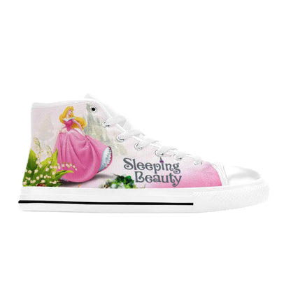 Sleeping Beauty Princess Aurora Custom High Top Sneakers Shoes