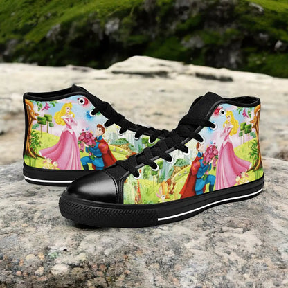 Sleeping Beauty Princess Aurora Custom High Top Sneakers Shoes