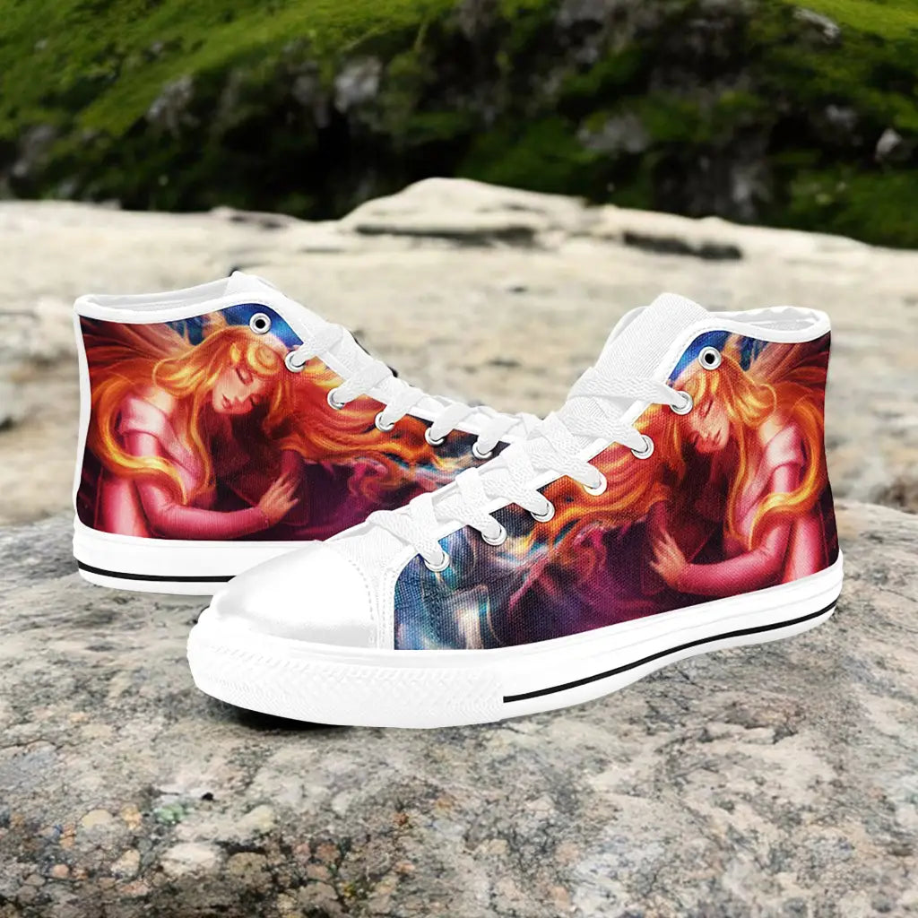 Sleeping Beauty Princess Aurora Custom High Top Sneakers Shoes